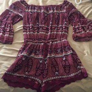 Off the shoulder romper